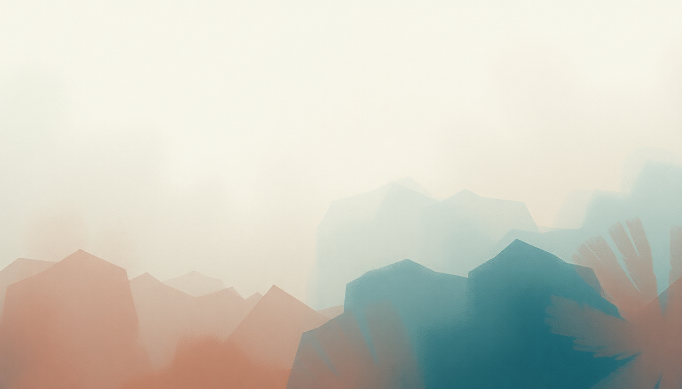 Fan-driven abstract illustration evoking the emotional arc of Fourth of July by Sufjan Stevens