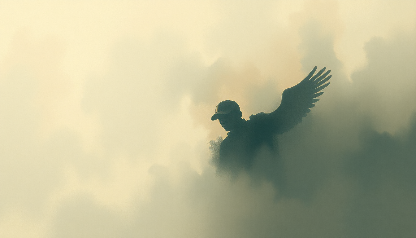 Fan-driven abstract illustration evoking the emotional arc of Framed by Eminem