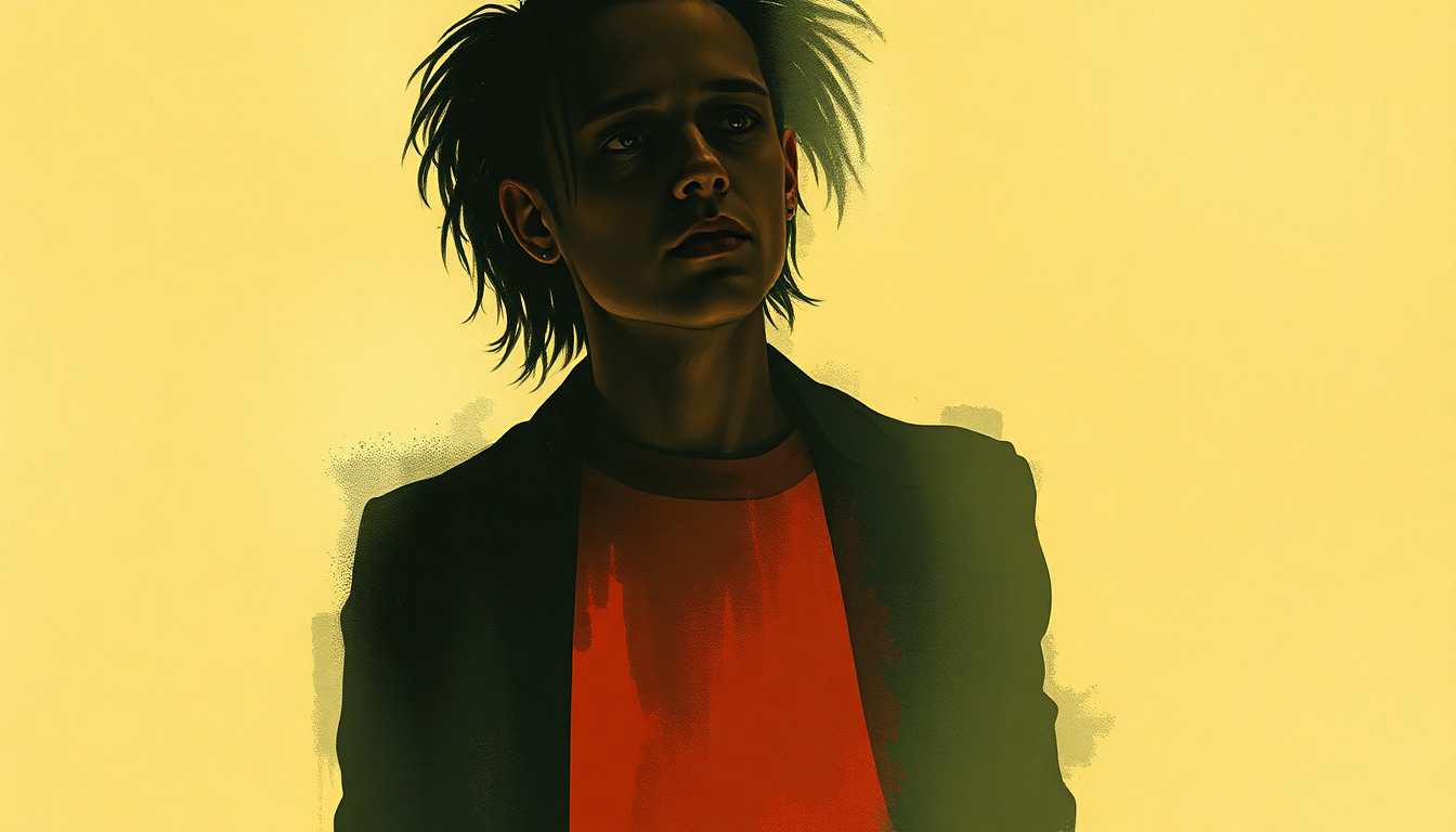 Fan-driven abstract illustration evoking the emotional arc of Frankenstein by New York Dolls