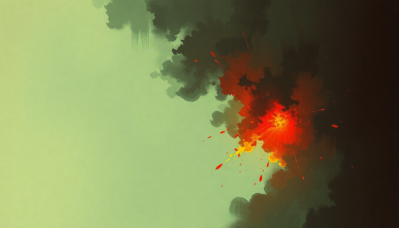 Fan-driven abstract illustration evoking the emotional arc of Frankie Teardrop by Suicide
