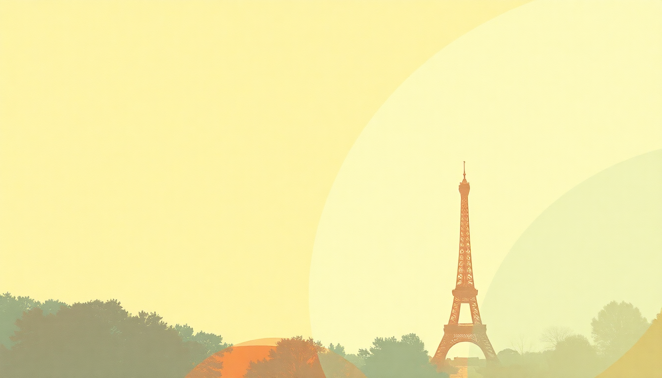 Fan-driven abstract illustration evoking the emotional arc of Free Man in Paris by Joni Mitchell