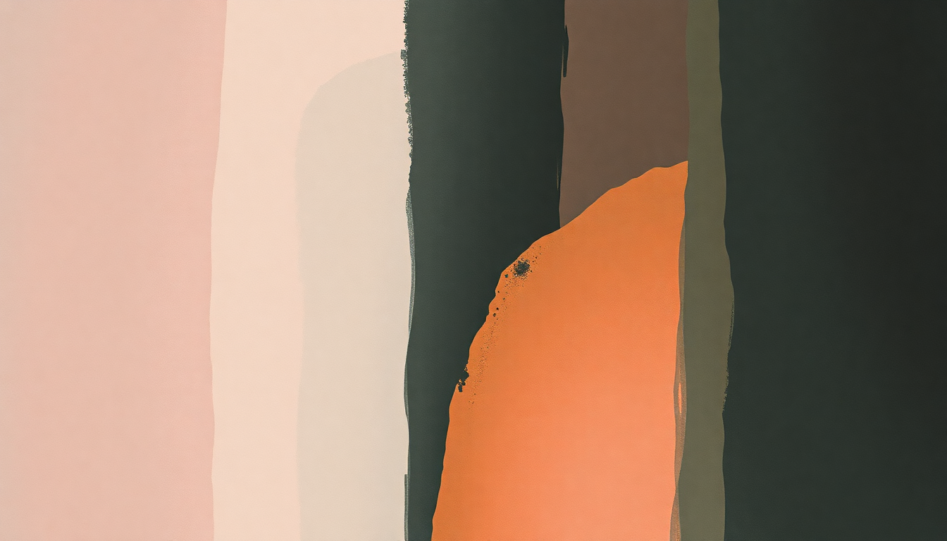 Fan-driven abstract illustration evoking the emotional arc of Friends That Break Your Heart by James Blake