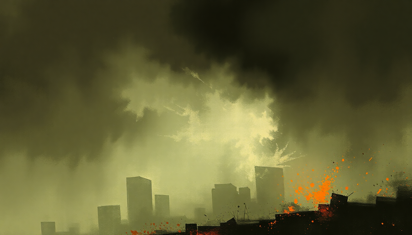 Fan-driven abstract illustration evoking the emotional arc of Fucking Hostile by Pantera