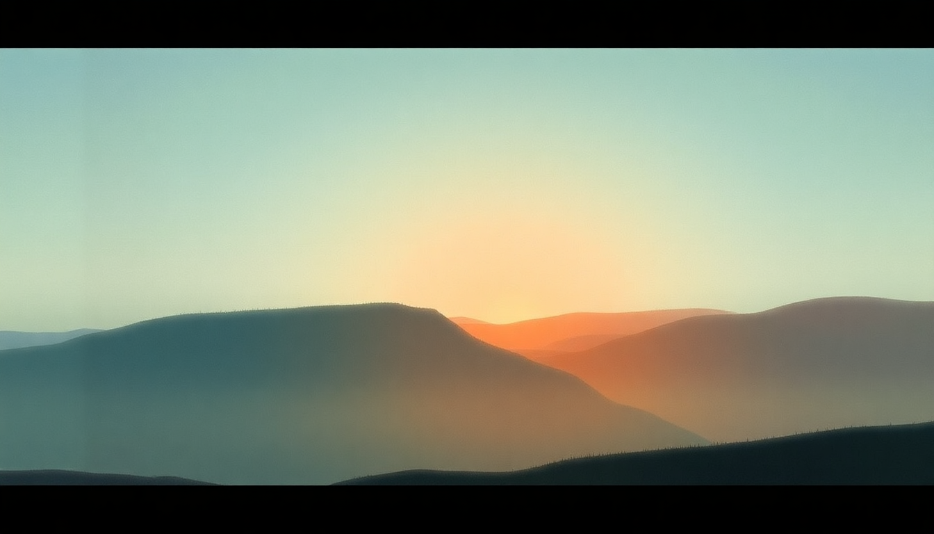 Fan-driven abstract illustration evoking the emotional arc of Future Days by Can