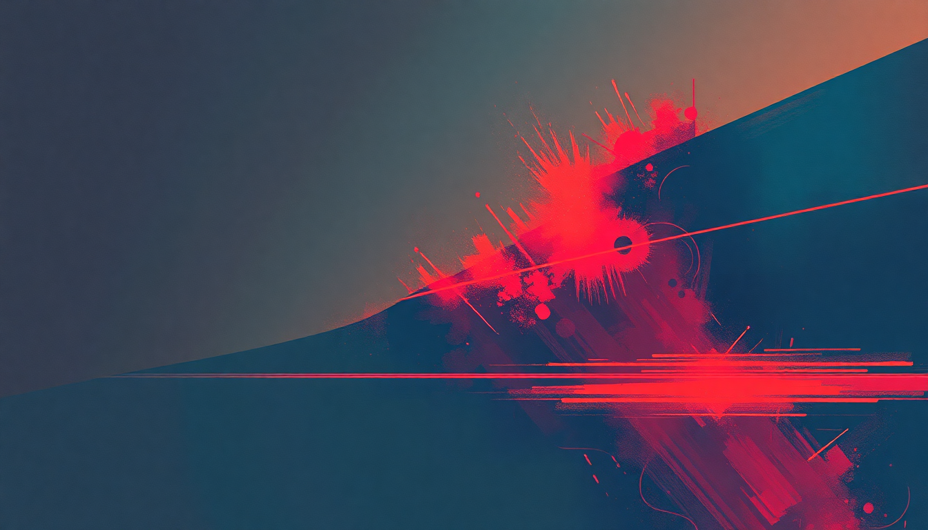 Fan-driven abstract illustration evoking the emotional arc of Future Shock by Herbie Hancock
