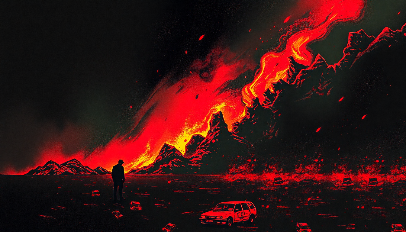 Fan-driven abstract illustration evoking the emotional arc of Fearless Vampire Killers by Bad Brains