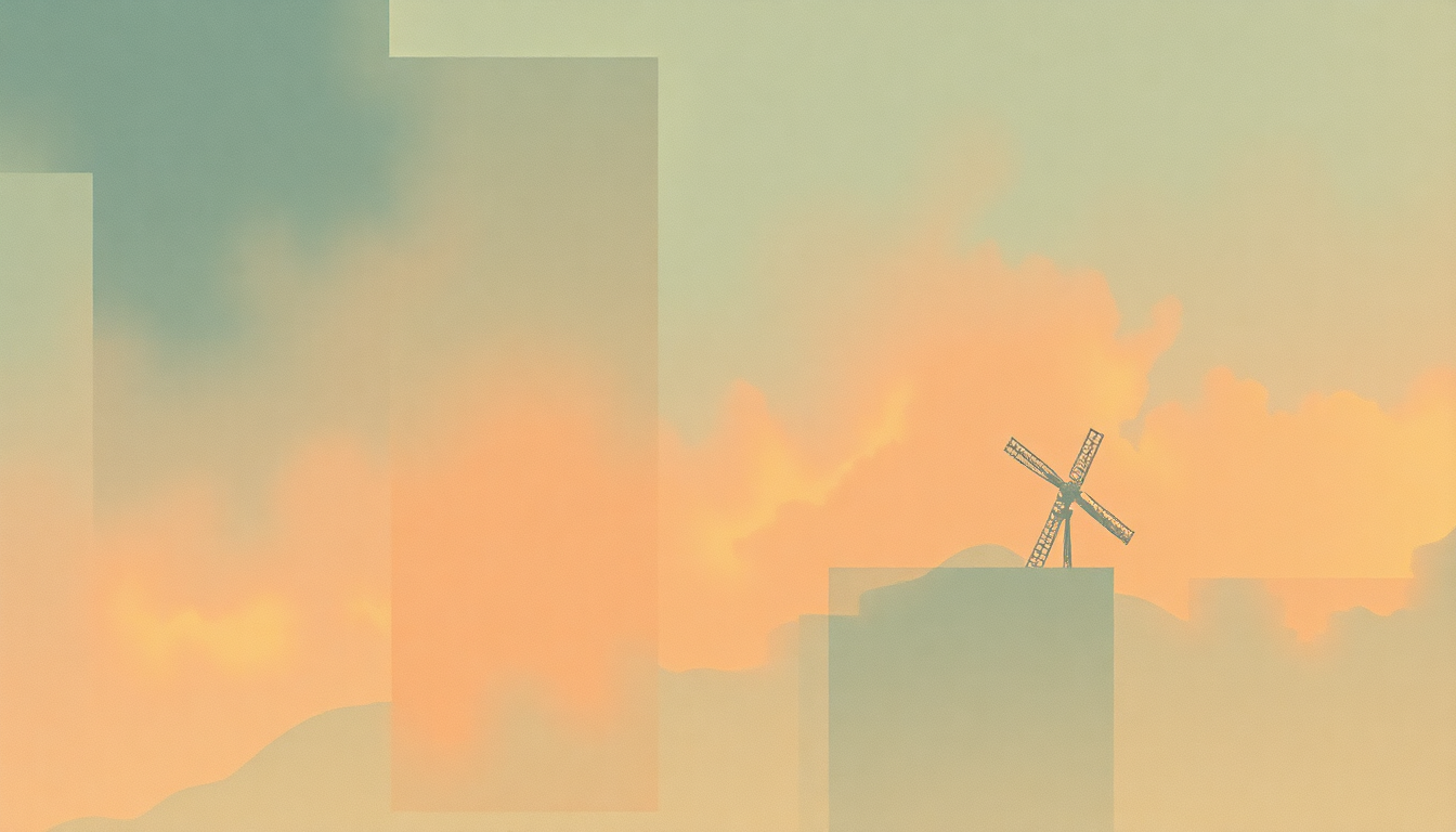 Fan-driven abstract illustration evoking the emotional arc of Gallows Pole by Led Zeppelin