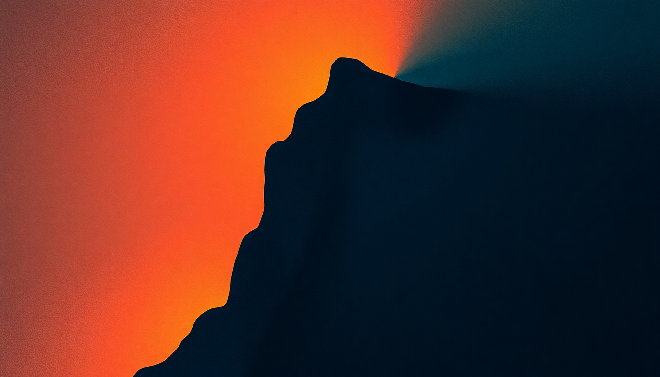 Fan-driven abstract illustration evoking the emotional arc of Games Without Frontiers by Peter Gabriel