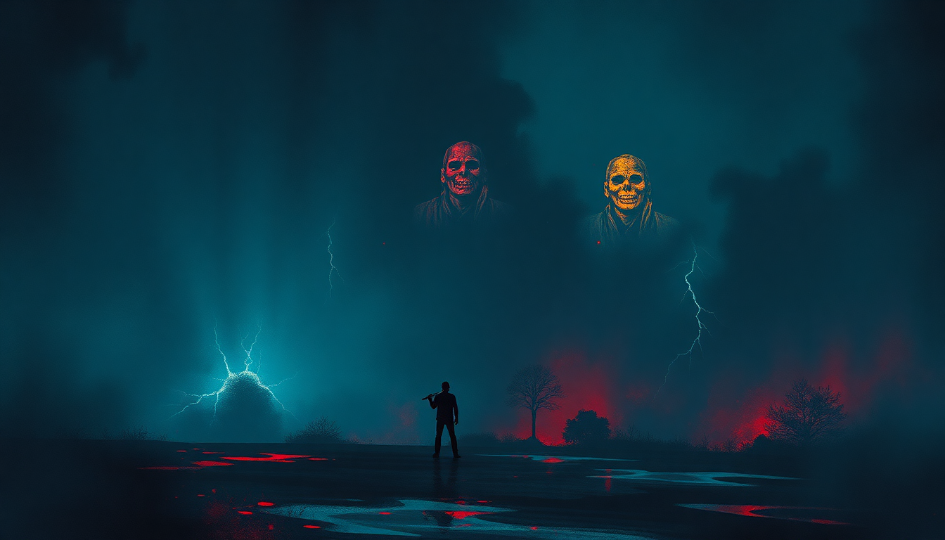 Fan-driven abstract illustration evoking the emotional arc of Gangland by Iron Maiden