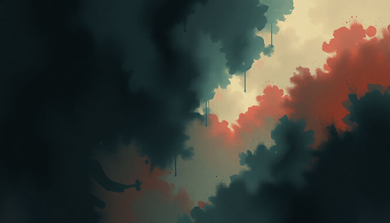 Fan-driven abstract illustration evoking the emotional arc of Gangsta by Kehlani