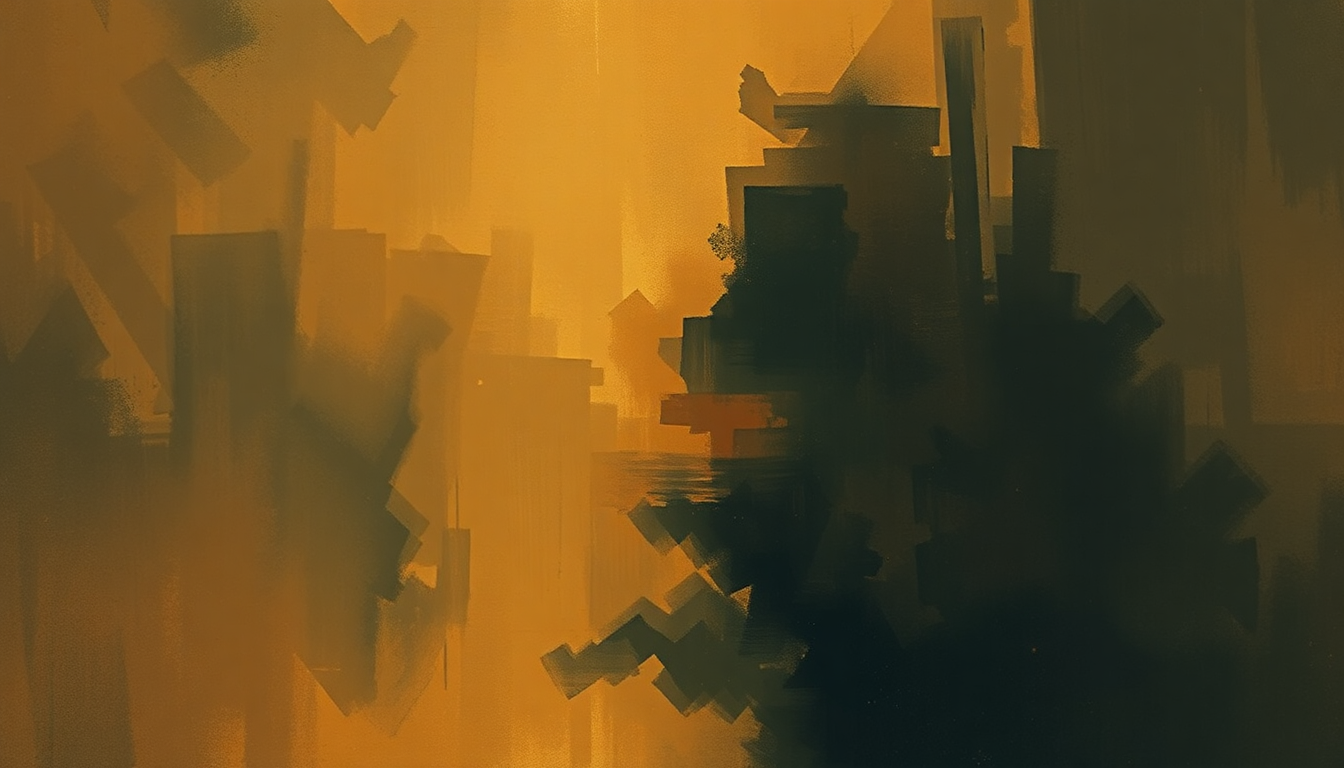 Fan-driven abstract illustration evoking the emotional arc of Gazzelloni by Eric Dolphy