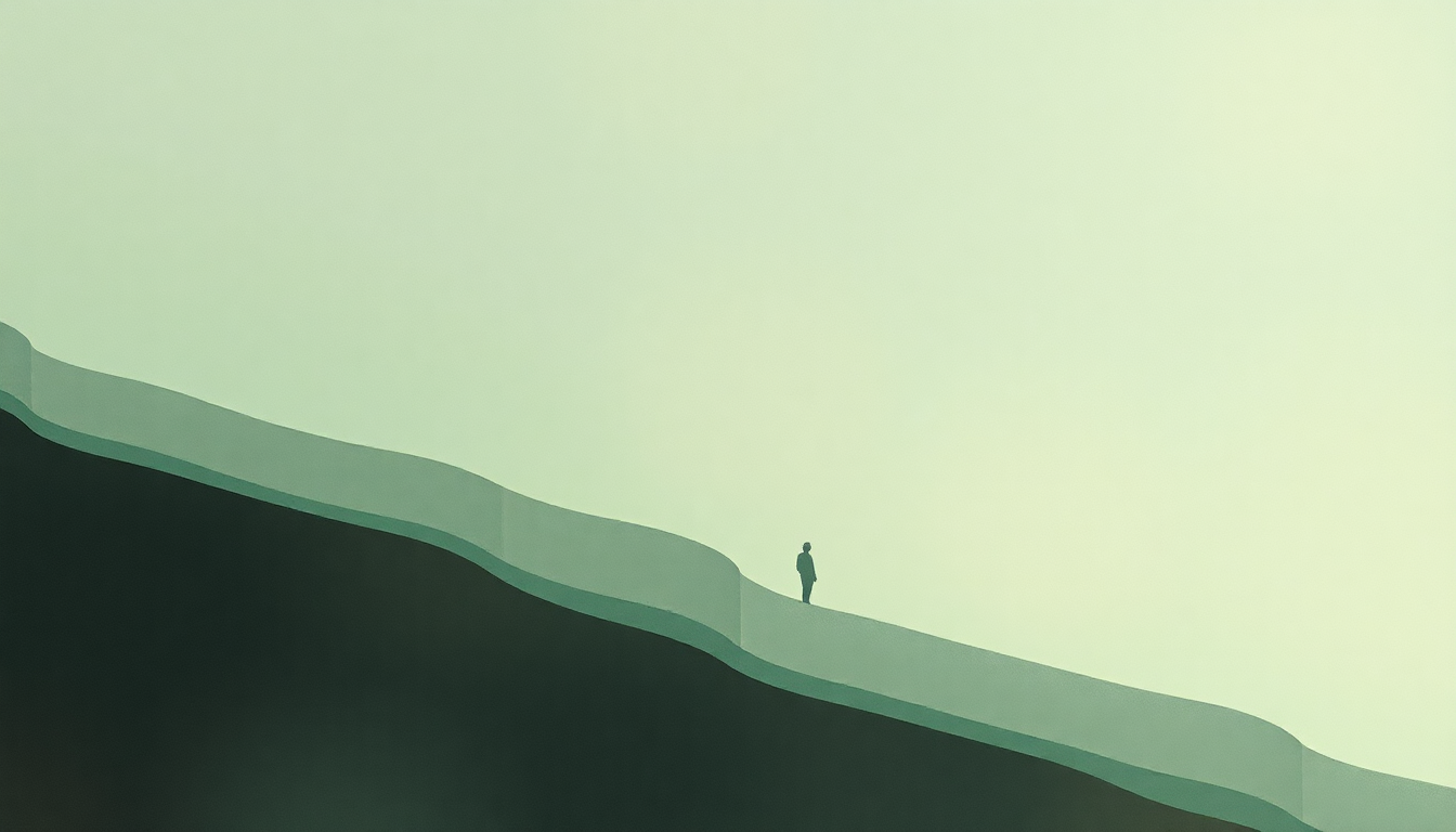 Fan-driven abstract illustration evoking the emotional arc of Generous Palmstroke by Björk