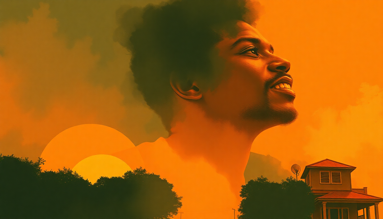 Fan-driven abstract illustration evoking the emotional arc of Gentleman by Fela Kuti