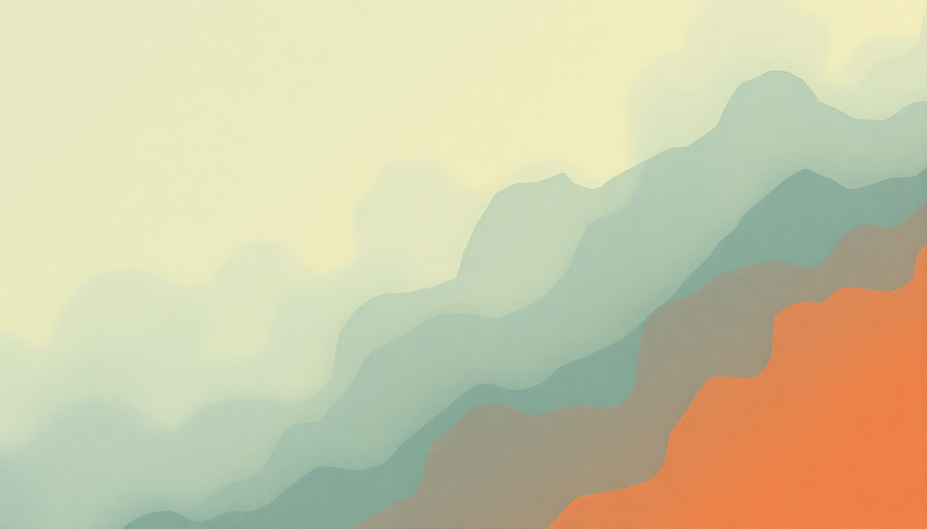 Fan-driven abstract illustration evoking the emotional arc of Georgy Porgy by Eric Benet