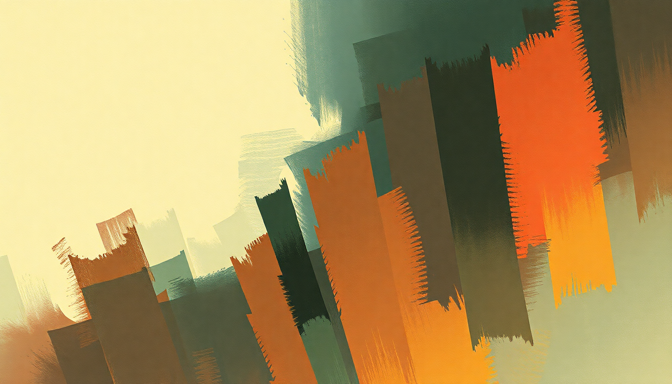 Fan-driven abstract illustration evoking the emotional arc of Get Busy by Roni Size