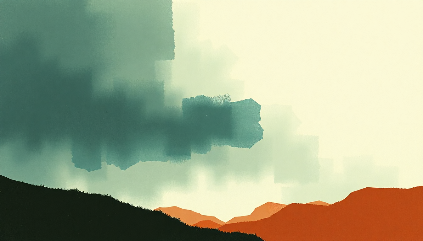 Fan-driven abstract illustration evoking the emotional arc of Get Gone by Fiona Apple