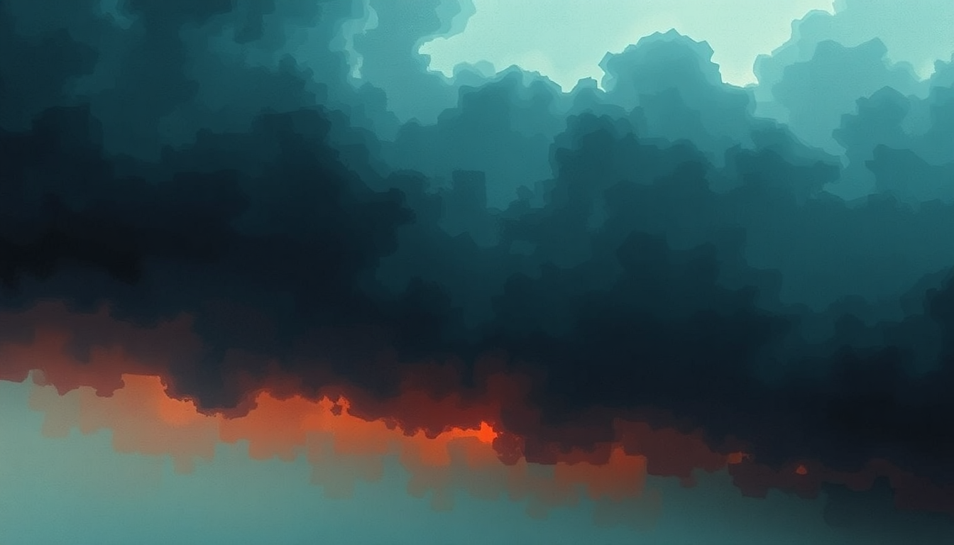 Fan-driven abstract illustration evoking the emotional arc of Get Real Get Right by Sufjan Stevens