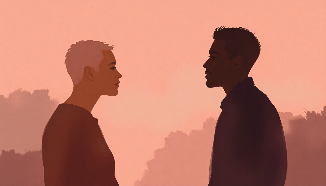 Fan-driven abstract illustration evoking the emotional arc of Get to Know Ya by Maxwell