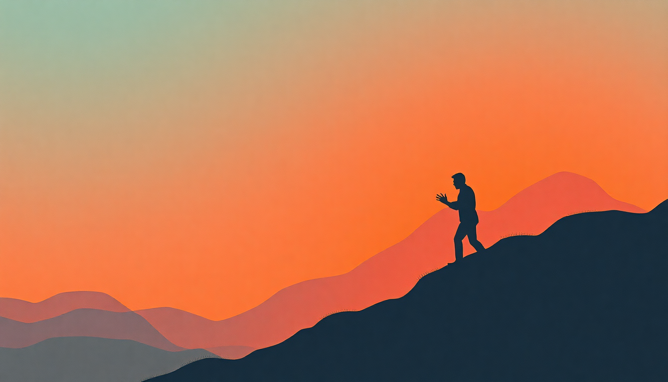Fan-driven abstract illustration evoking the emotional arc of Get Up Stand Up by Toots and the Maytals