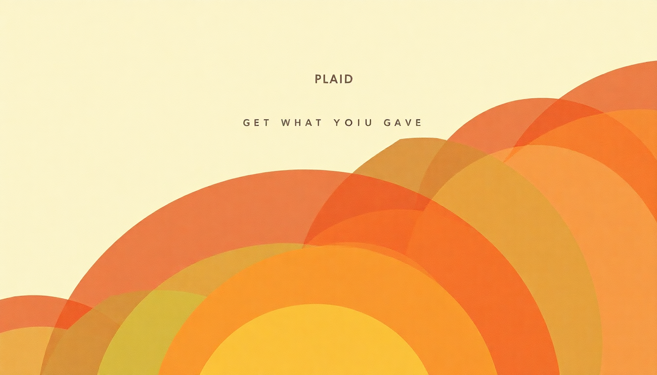 Fan-driven abstract illustration evoking the emotional arc of Get What You Gave by Plaid