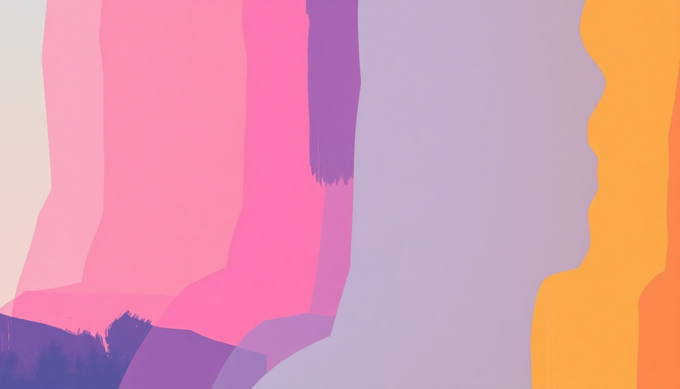 Fan-driven abstract illustration evoking the emotional arc of Give and Take by Brass Construction