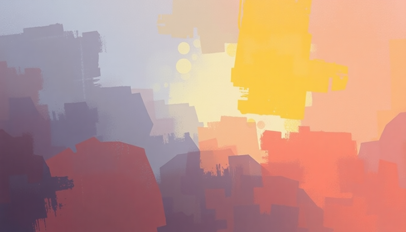 Fan-driven abstract illustration evoking the emotional arc of Give Life Back to Music by Daft Punk
