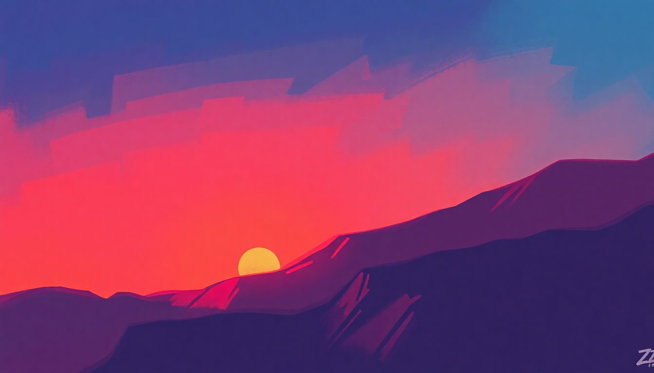 Fan-driven abstract illustration evoking the emotional arc of Give Me All Your Lovin' by ZZ Top