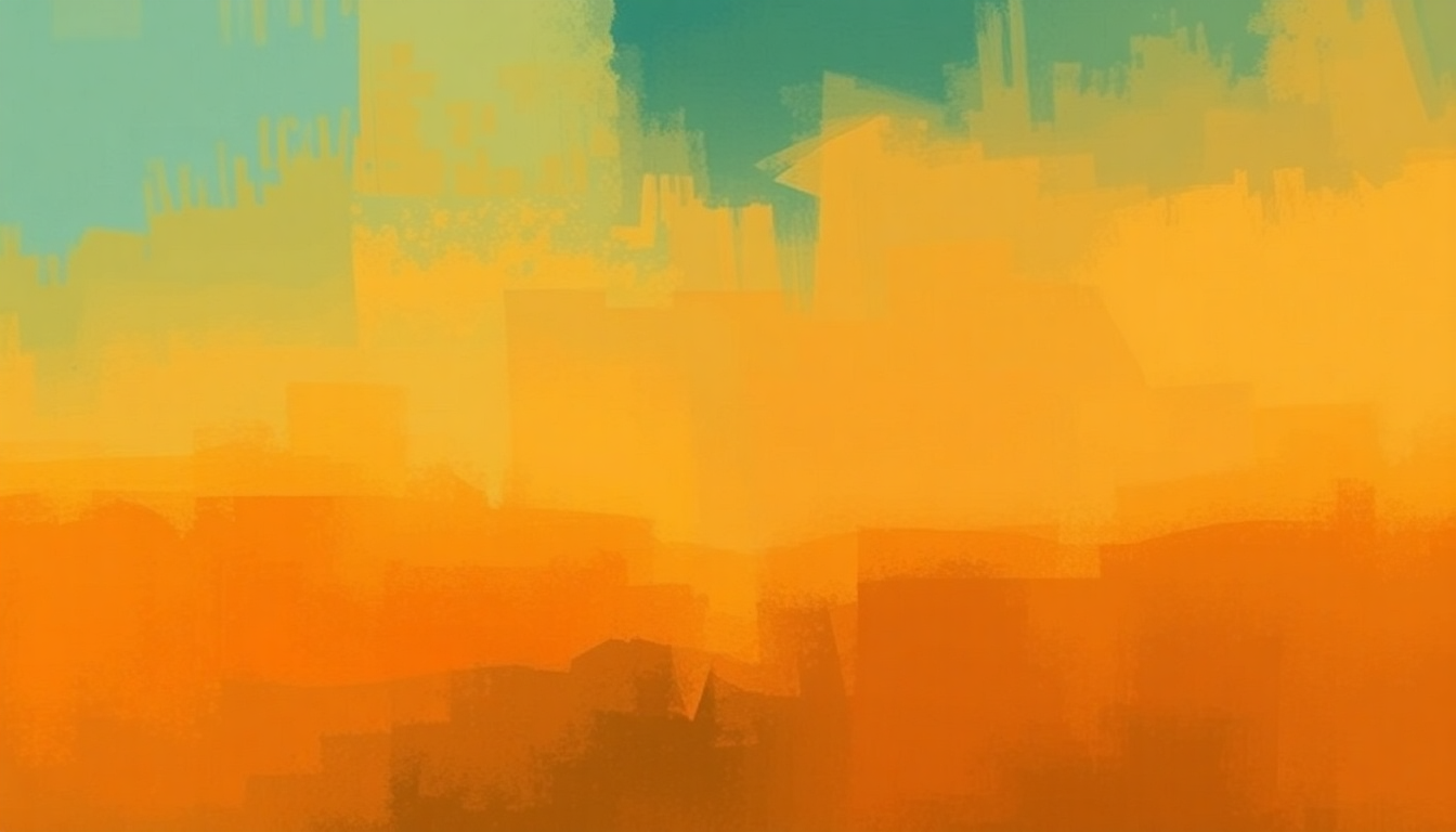Fan-driven abstract illustration evoking the emotional arc of Give Me the Simple Life by Oscar Peterson
