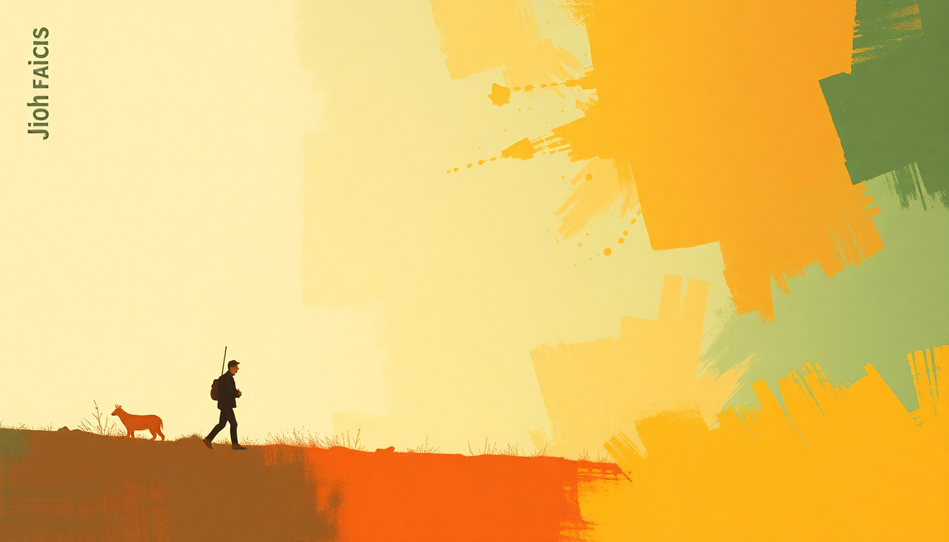 Fan-driven abstract illustration evoking the emotional arc of Give Peace a Chance by John Lennon