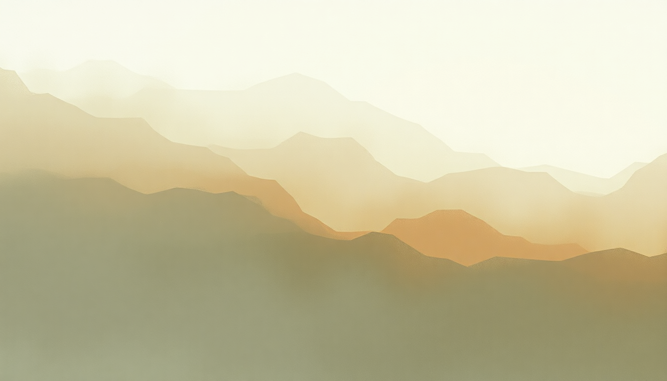Fan-driven abstract illustration evoking the emotional arc of Give Up the Ghost by Radiohead