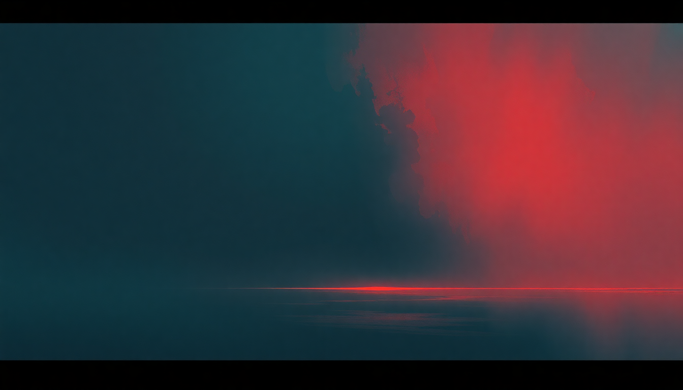 Fan-driven abstract illustration evoking the emotional arc of Glassworks by Philip Glass