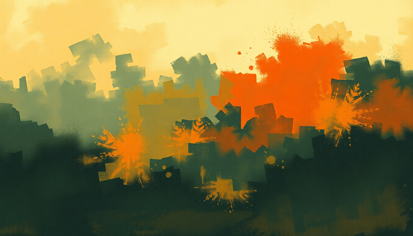 Fan-driven abstract illustration evoking the emotional arc of Gloria by Van Morrison