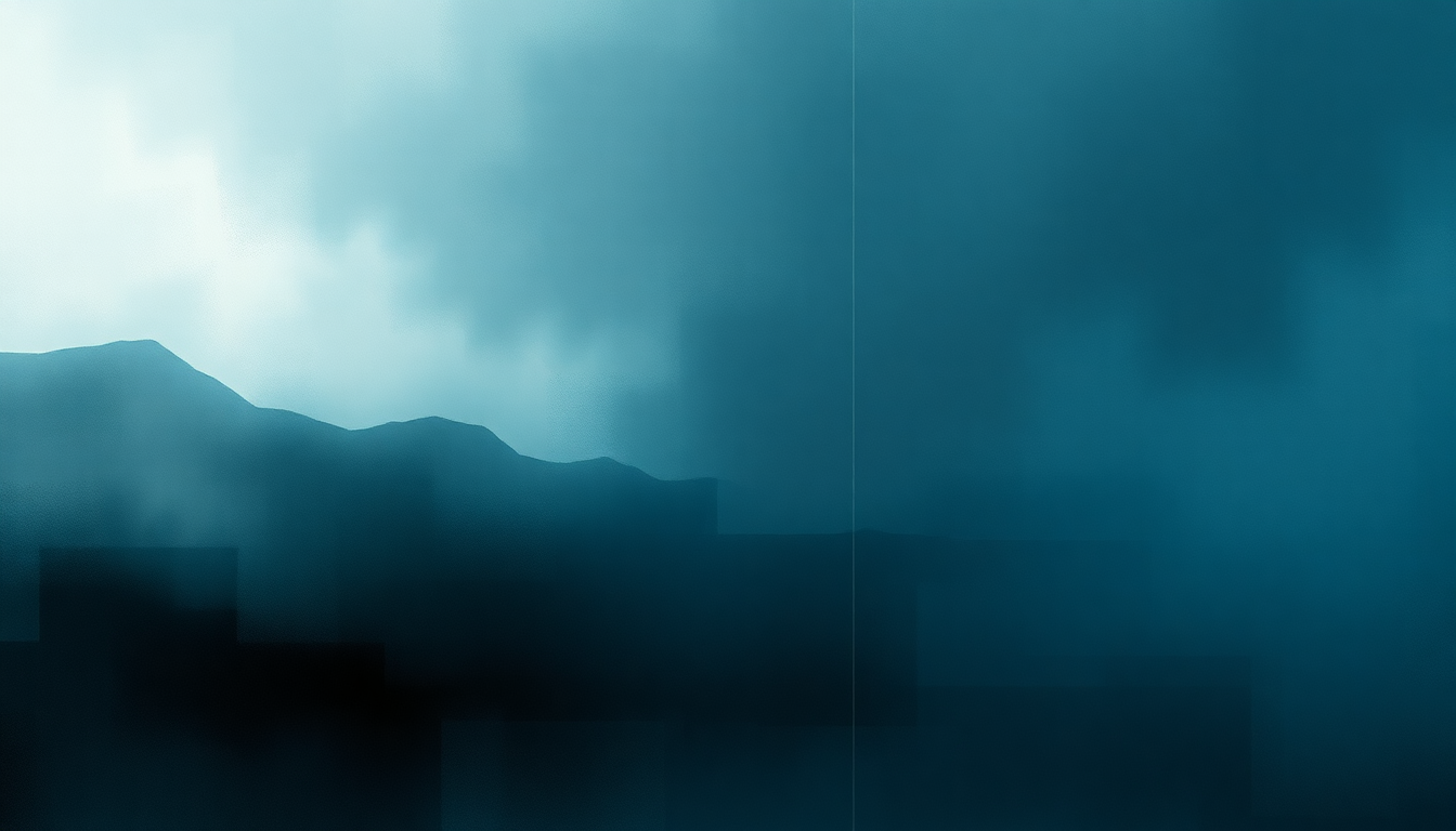 Fan-driven abstract illustration evoking the emotional arc of Glósóli by Sigur Rós
