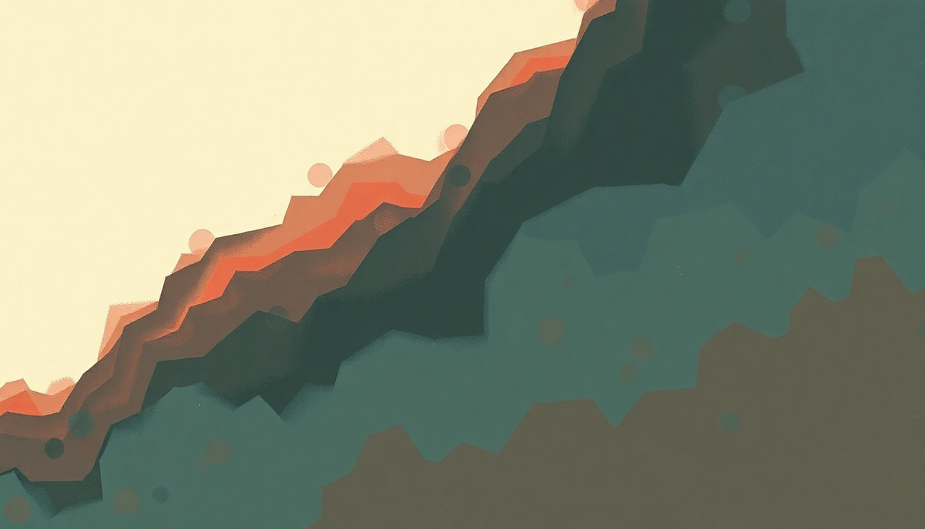 Fan-driven abstract illustration evoking the emotional arc of Go With the Flow by Queens of the Stone Age