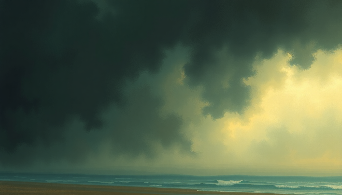 Fan-driven abstract illustration evoking the emotional arc of God Only Knows by The Beach Boys