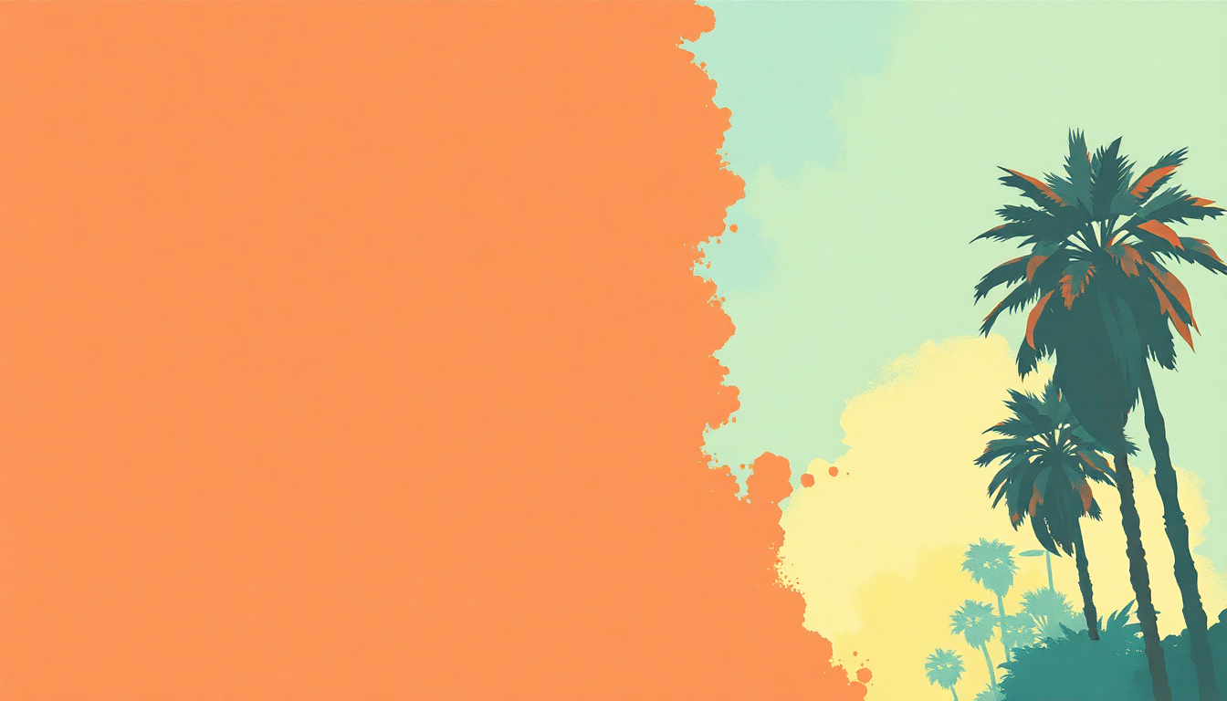 Fan-driven abstract illustration evoking the emotional arc of Going Back to Cali by The Notorious B.I.G.