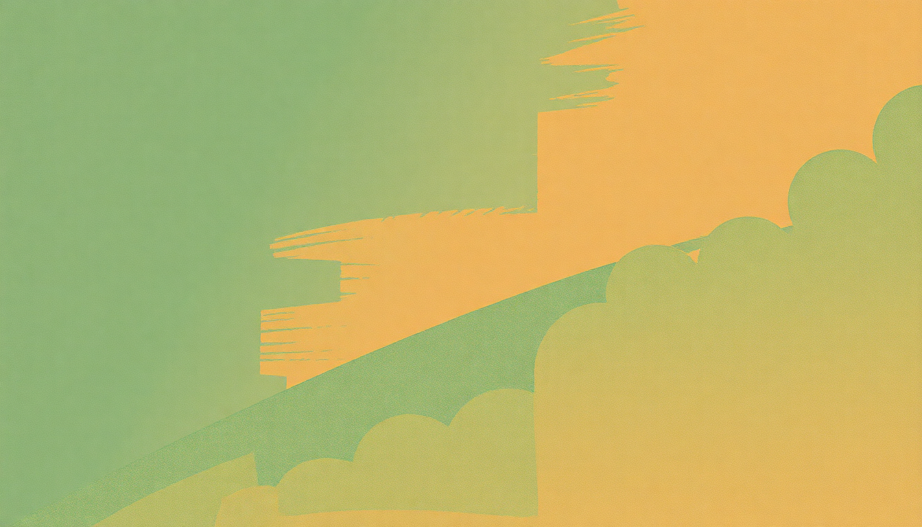 Fan-driven abstract illustration evoking the emotional arc of Going to Georgia by The Mountain Goats