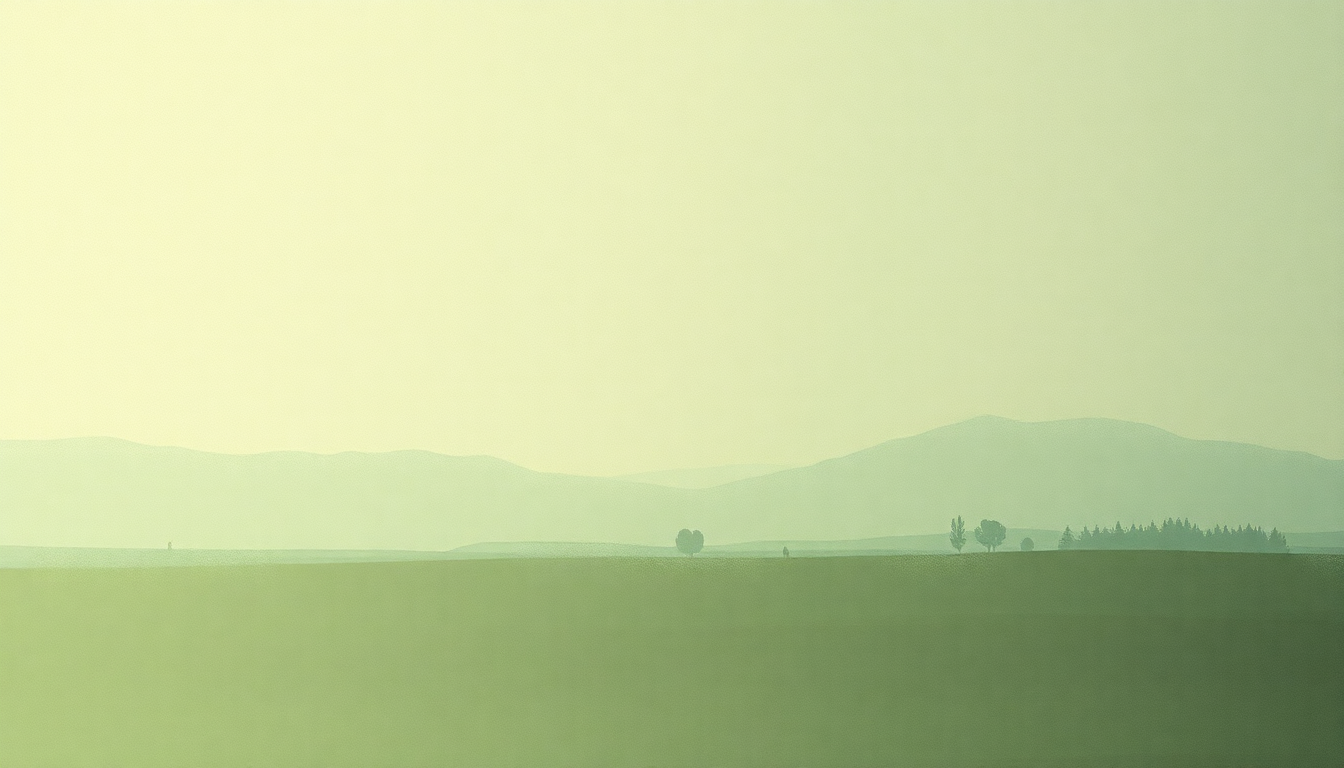 Fan-driven abstract illustration evoking the emotional arc of Going to Wisconsin by The Mountain Goats
