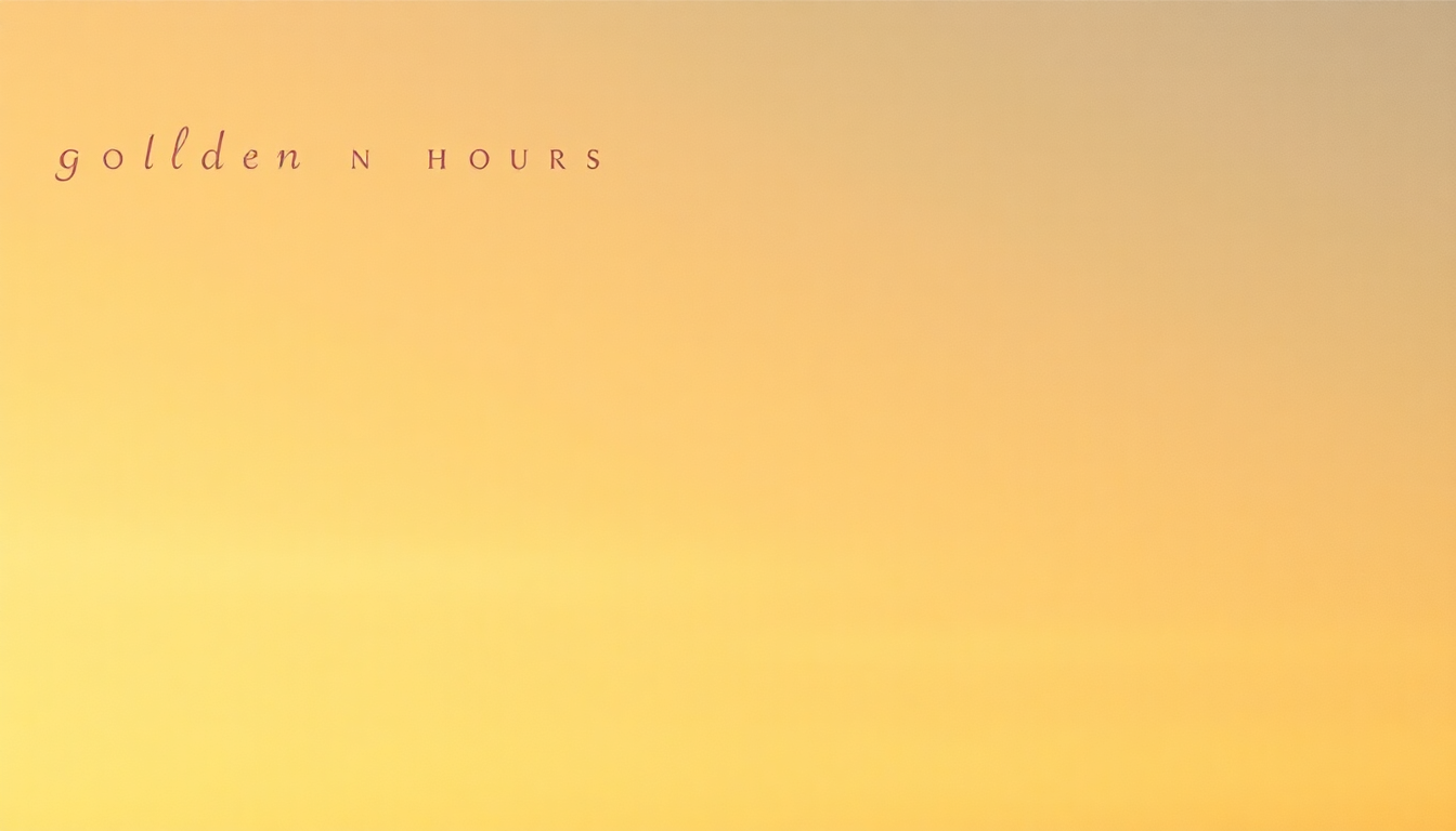 Fan-driven abstract illustration evoking the emotional arc of Golden Hour by Kacey Musgraves