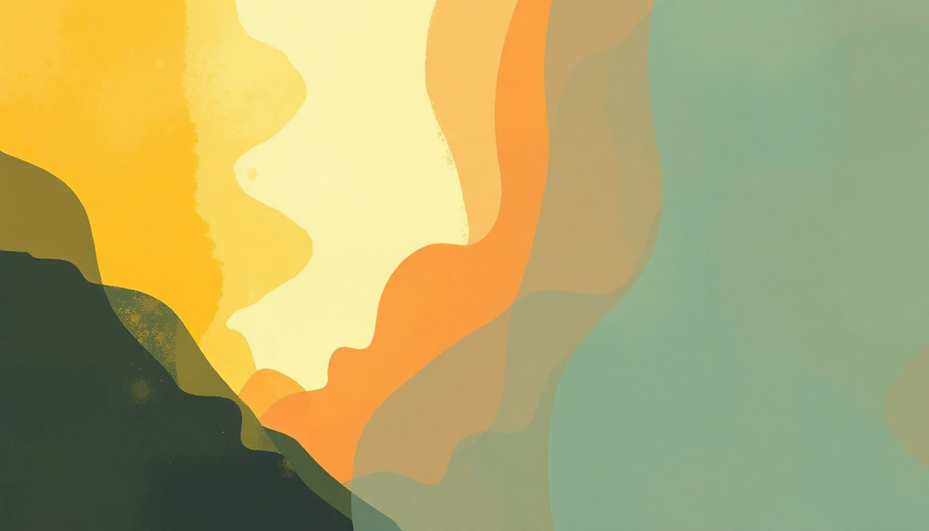Fan-driven abstract illustration evoking the emotional arc of Golden Years by David Bowie