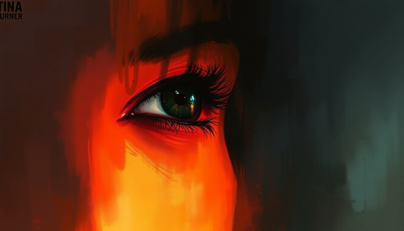 Fan-driven abstract illustration evoking the emotional arc of GoldenEye by Tina Turner
