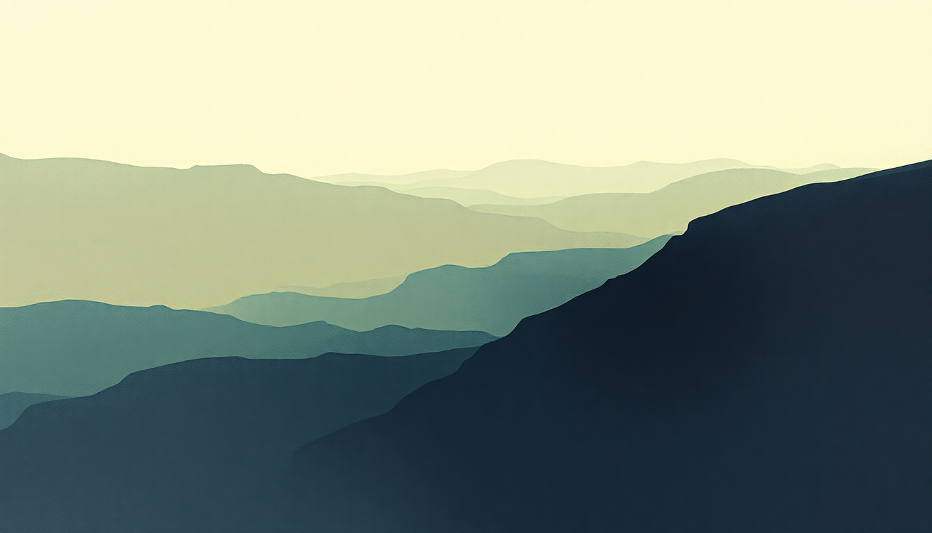 Fan-driven abstract illustration evoking the emotional arc of Gone by The Cure