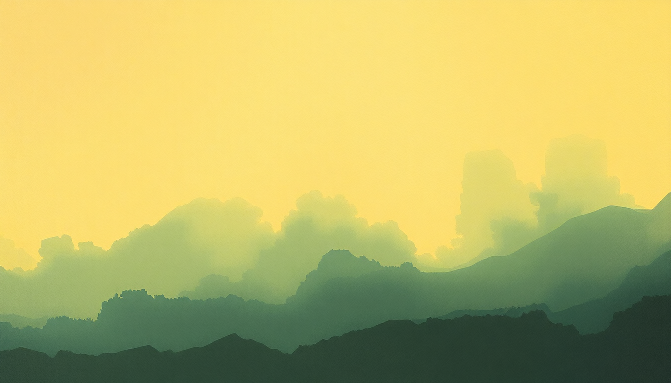 Fan-driven abstract illustration evoking the emotional arc of Gone with the Wind by Wes Montgomery