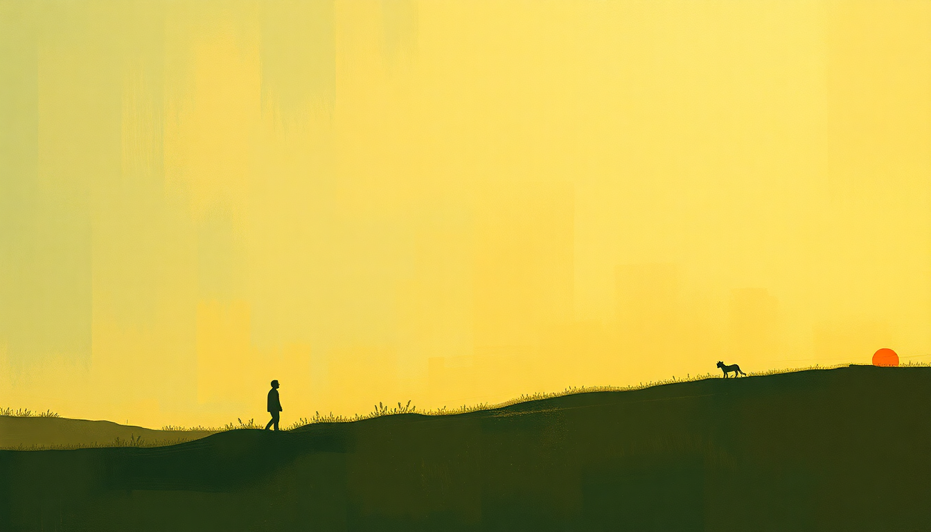 Fan-driven abstract illustration evoking the emotional arc of Gonna Send You Back to Walker by The Animals