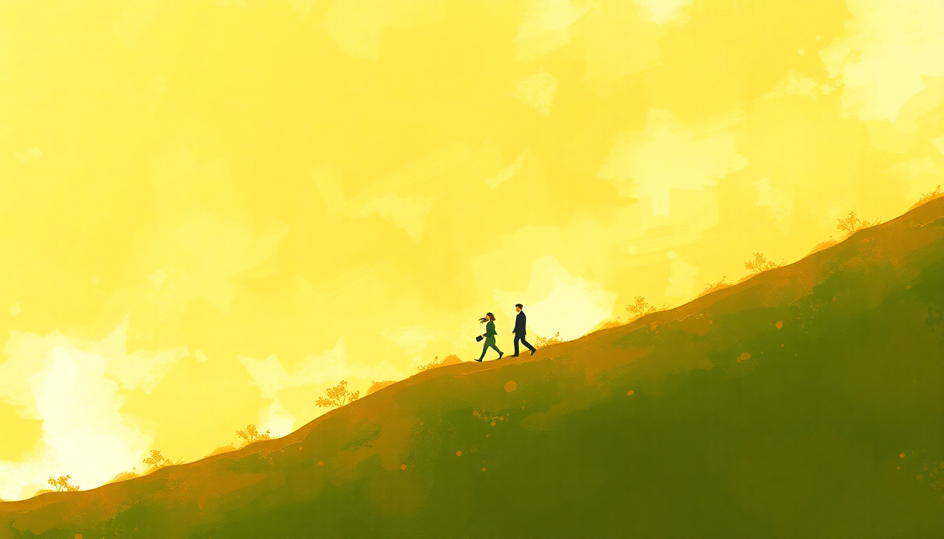 Fan-driven abstract illustration evoking the emotional arc of Good Day Sunshine by The Beatles