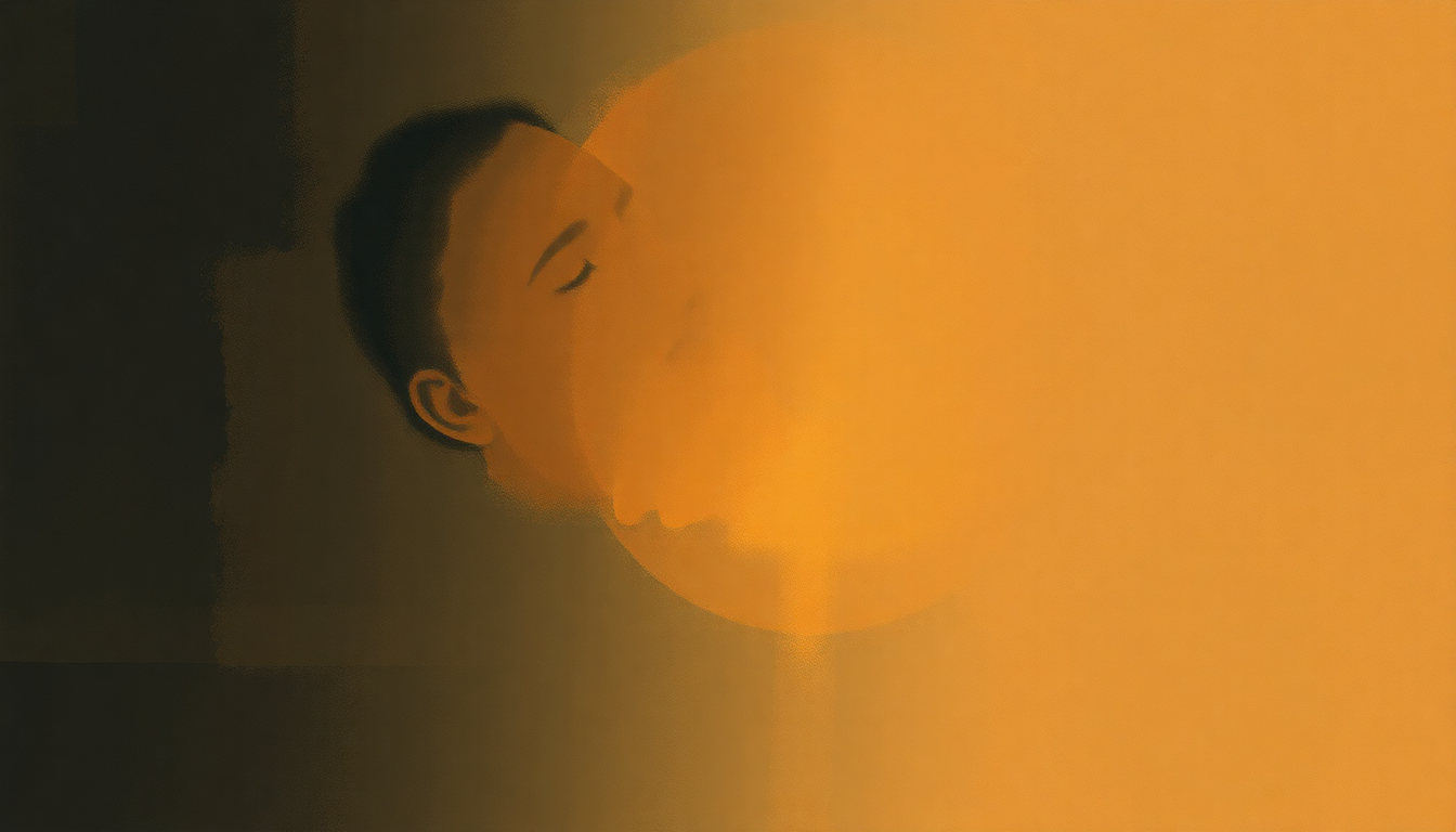 Fan-driven abstract illustration evoking the emotional arc of Good Morning Heartache by Billie Holiday