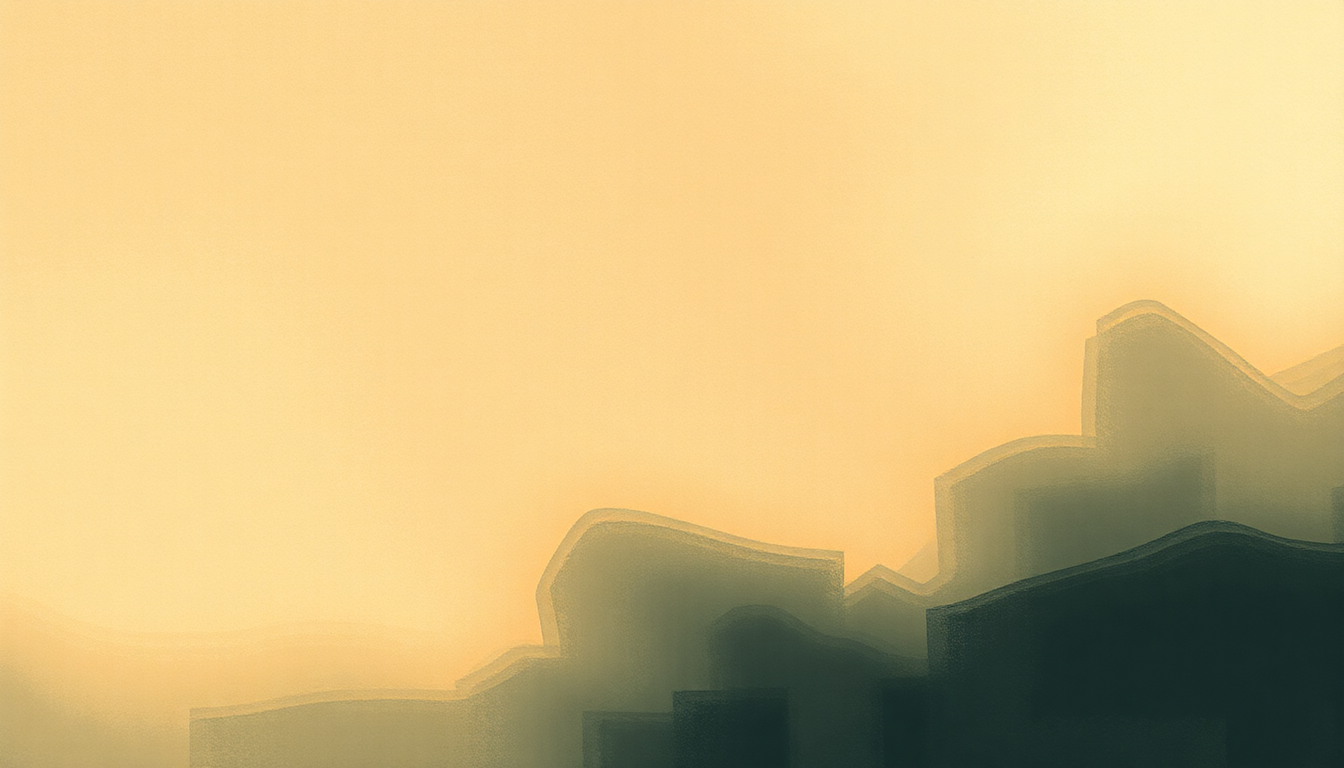 Fan-driven abstract illustration evoking the emotional arc of Good to Love You by Guy Clark