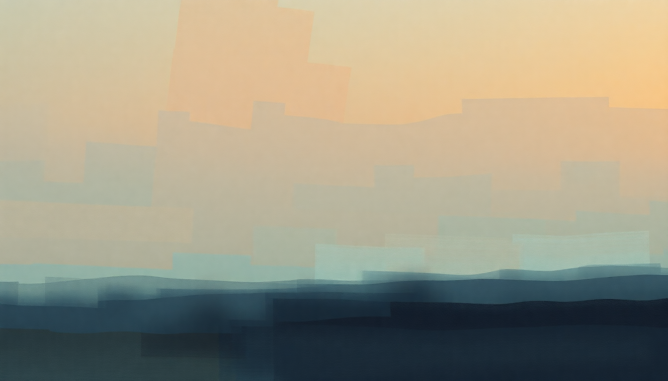 Fan-driven abstract illustration evoking the emotional arc of Goodnight Song by Tears for Fears
