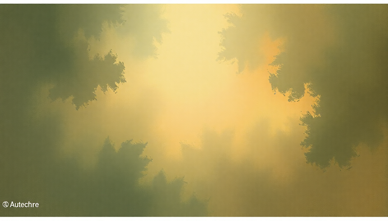 Fan-driven abstract illustration evoking the emotional arc of Goz Quarter by Autechre