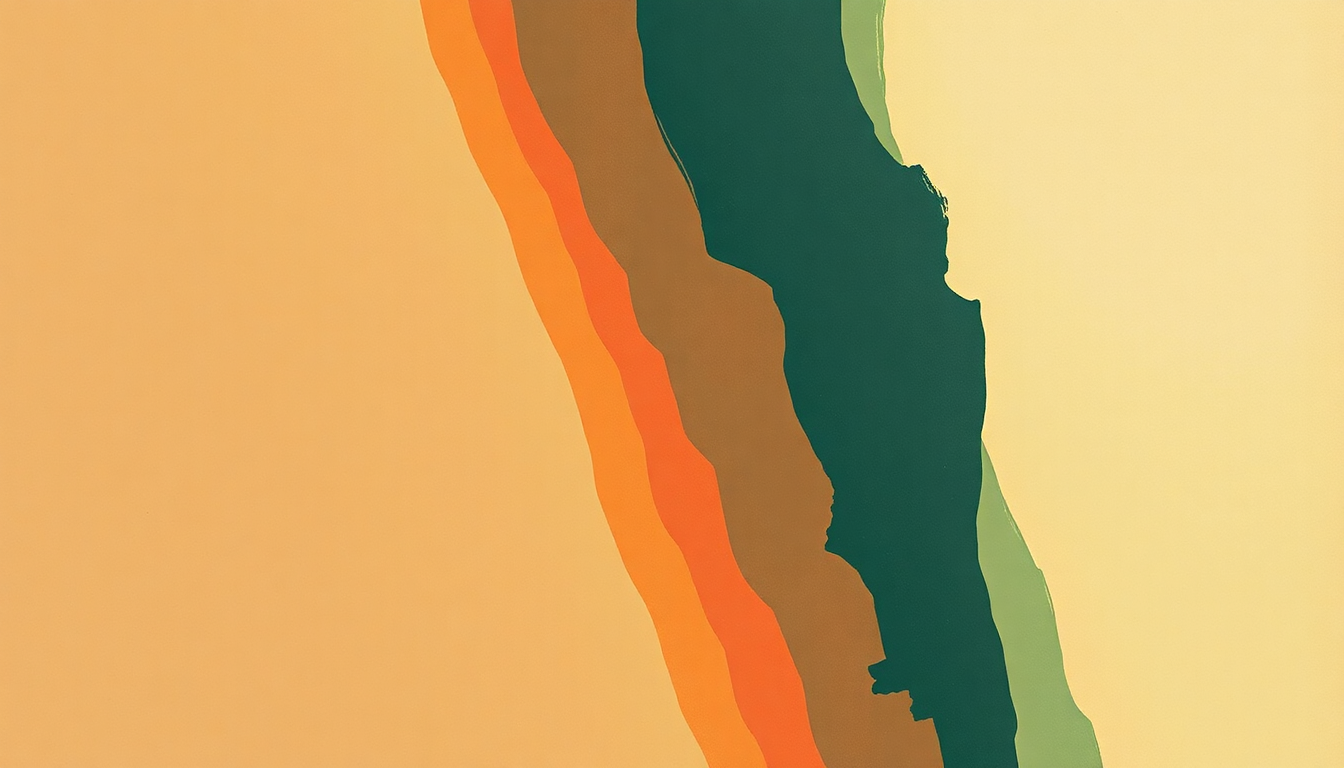 Fan-driven abstract illustration evoking the emotional arc of Grace by Country Joe and the Fish